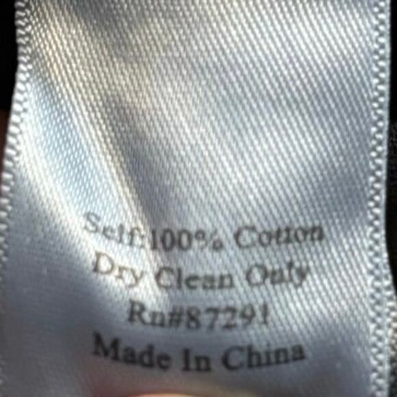 Johnny Was 4 Love And Liberty Size XS Eyelet Lace Top Asymmetrical Hem Black - Picture 5 of 6